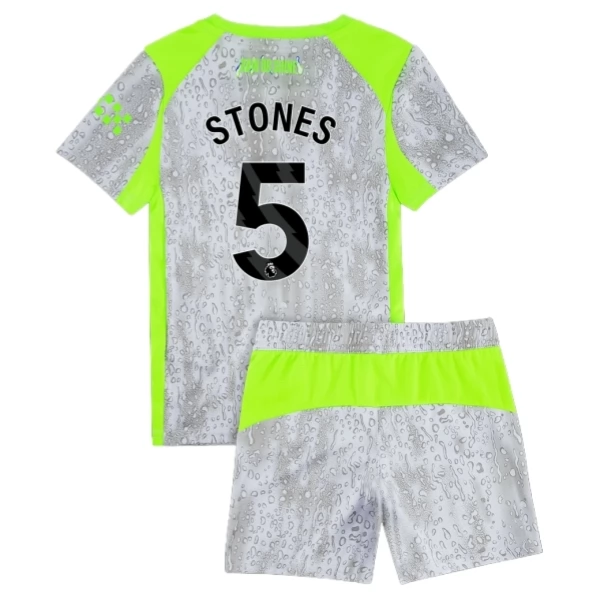 Manchester City Stones 5 Ausweich Trikot Set Kinder 2025-26 Manchester City Stones 5 Ausweich Trikot Set Kinder 2025-26