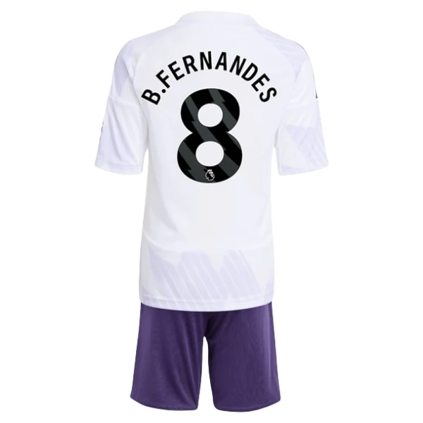 Manchester United B.Fernandes 8 Auswärts Trikot Set Kinder 2025-26 Manchester United B.Fernandes 8 Auswärts Trikot Set Kinder 2025-26