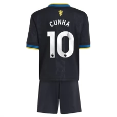 Manchester United Cunha 10 Ausweich Trikot Set Kinder 2025-26 Manchester United Cunha 10 Ausweich Trikot Set Kinder 2025-26