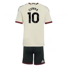 Manchester United Cunha 10 Ausweich Trikot Set Kinder 2026-27