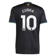 Manchester United Cunha 10 Ausweichtrikot 2025-26