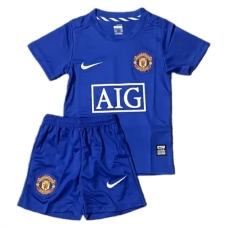 Manchester United Retro Ausweich Trikot Set Kinder 2008-09 Manchester United Retro Ausweich Trikot Set Kinder 2008-09