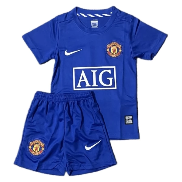 Manchester United Retro Ausweich Trikot Set Kinder 2008-09 Manchester United Retro Ausweich Trikot Set Kinder 2008-09