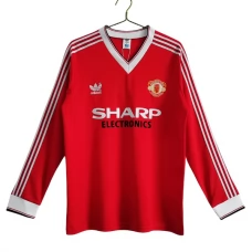 Manchester United Retro Heimtrikot 1983-84 Langarm Manchester United Retro Heimtrikot 1983-84 Langarm