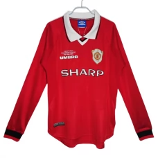 Manchester United Retro Heimtrikot 1999-00 Langarm