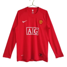Manchester United Retro Heimtrikot 2007-08 Langarm