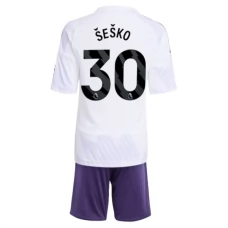 Manchester United Šeško 30 Auswärts Trikot Set Kinder 2025-26 Manchester United Šeško 30 Auswärts Trikot Set Kinder 2025-26