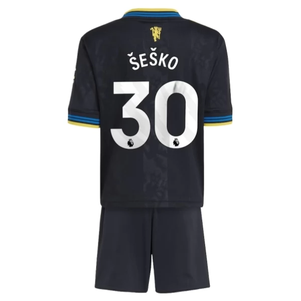Manchester United Šeško 30 Ausweich Trikot Set Kinder 2025-26 Manchester United Šeško 30 Ausweich Trikot Set Kinder 2025-26