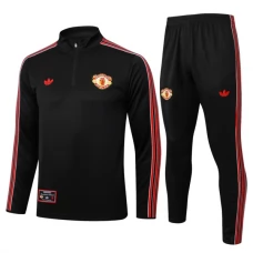 Manchester United Trainingsanzug 2025-26 - 1-4 Zip Schwarz