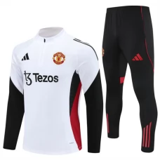 Manchester United Trainingsanzug 2025-26 - 1-4 Zip Weiß
