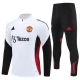 Manchester United Trainingsanzug 2025-26 - 1-4 Zip Weiß