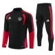 Manchester United Trainingsanzug 2026-27 - 1-4 Zip Schwarz Rot