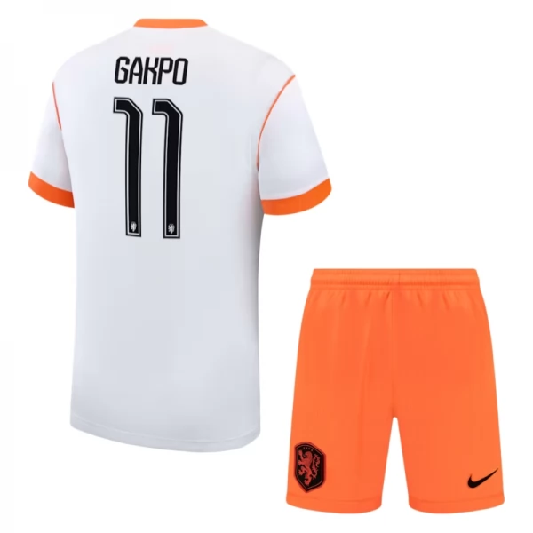 Niederlande Gakpo 11 Auswärts Trikot Set Kinder WM 2026 Niederlande Gakpo 11 Auswärts Trikot Set Kinder WM 2026
