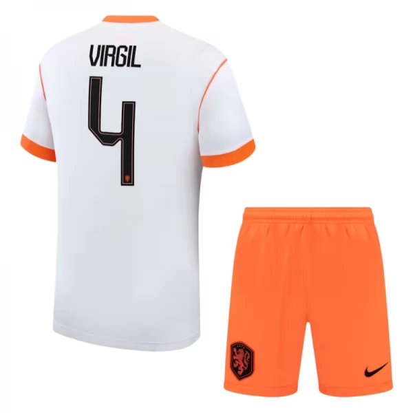 Niederlande Virgil 4 Auswärts Trikot Set Kinder WM 2026 Niederlande Virgil 4 Auswärts Trikot Set Kinder WM 2026