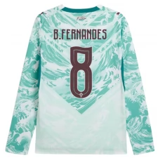 Portugal B.Fernandes 8 Auswärtstrikot WM 2026 Langarm