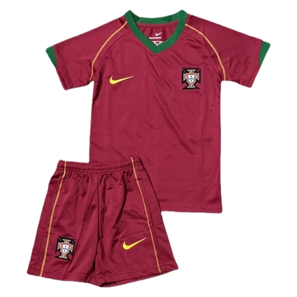 Portugal Retro Heim Trikot Set Kinder 2006 Portugal Retro Heim Trikot Set Kinder 2006