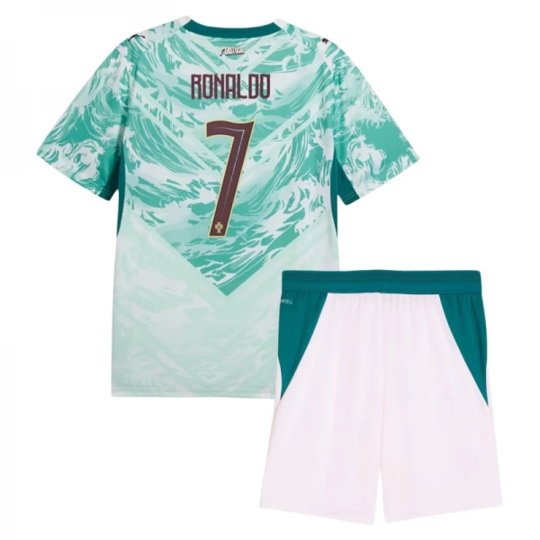 Portugal Ronaldo 7 Auswärts Trikot Set Kinder WM 2026 Portugal Ronaldo 7 Auswärts Trikot Set Kinder WM 2026