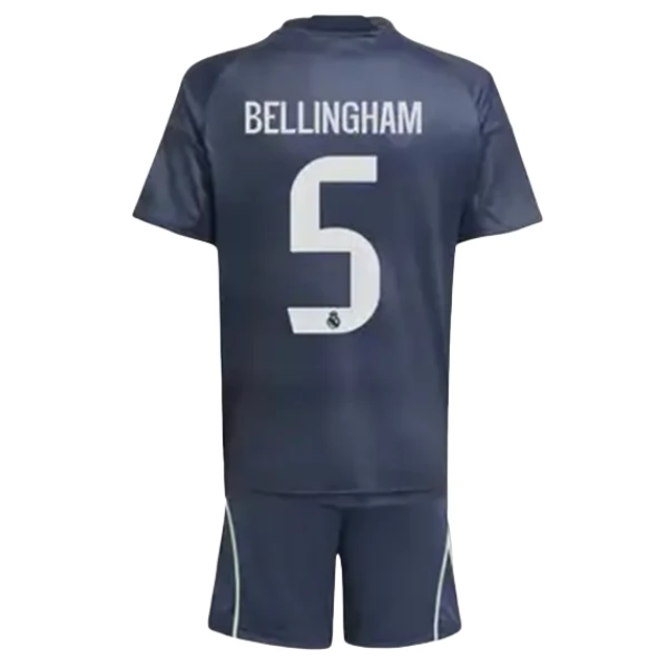 Real Madrid Bellingham 5 Auswärts Trikot Set Kinder 2025-26 Real Madrid Bellingham 5 Auswärts Trikot Set Kinder 2025-26