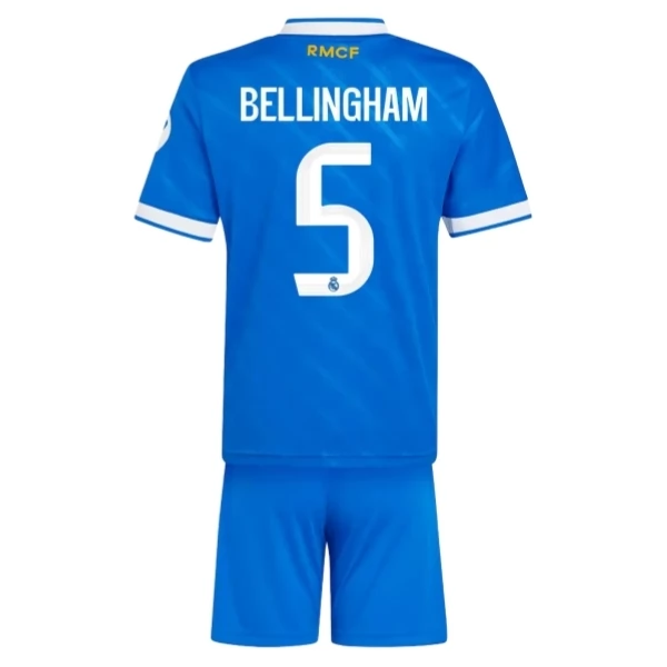 Real Madrid Bellingham 5 Ausweich Trikot Set Kinder 2025-26 Real Madrid Bellingham 5 Ausweich Trikot Set Kinder 2025-26