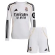 Real Madrid Heim Trikot Set Kinder 2025-26 Langarm Real Madrid Heim Trikot Set Kinder 2025-26 Langarm
