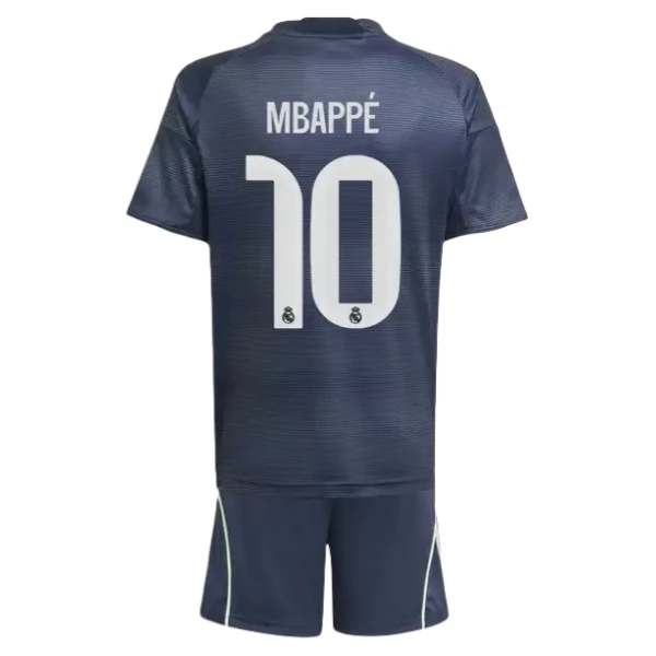 Real Madrid Mbappé 10 Auswärts Trikot Set Kinder 2025-26 Real Madrid Mbappé 10 Auswärts Trikot Set Kinder 2025-26