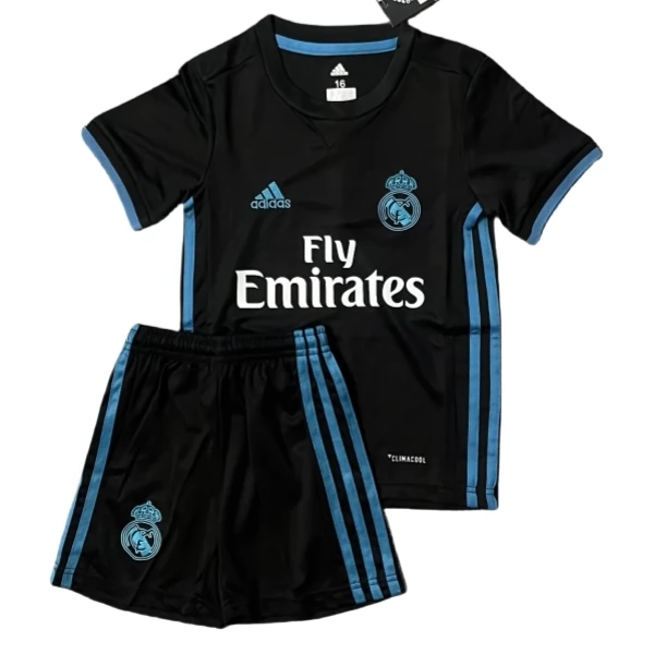 Real Madrid Retro Auswärts Trikot Set Kinder 2017-18 Real Madrid Retro Auswärts Trikot Set Kinder 2017-18