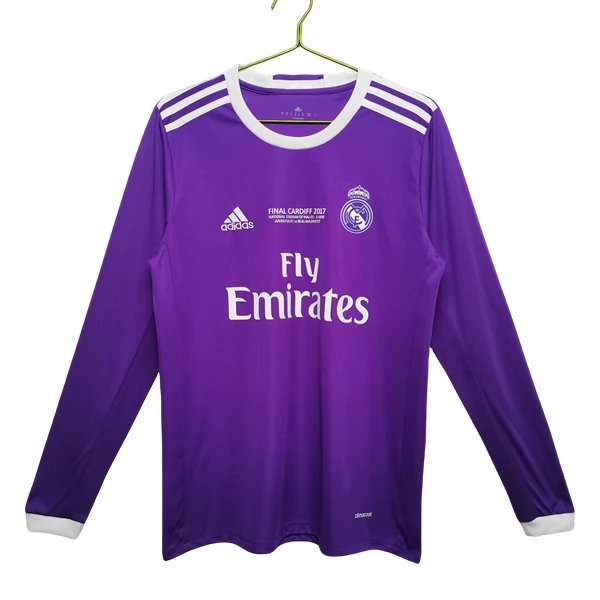 Real Madrid Retro Auswärtstrikot 2016-17 Langarm Real Madrid Retro Auswärtstrikot 2016-17 Langarm