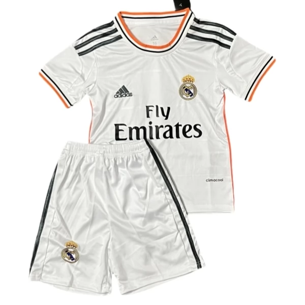 Real Madrid Retro Heim Trikot Set Kinder 2013-14 Real Madrid Retro Heim Trikot Set Kinder 2013-14