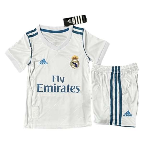 Real Madrid Retro Heim Trikot Set Kinder 2017-18 Real Madrid Retro Heim Trikot Set Kinder 2017-18