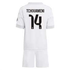 Real Madrid Tchouameni 14 Heim Trikotsatz Kinder 2025-26