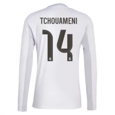 Real Madrid Tchouameni 14 Heimtrikot 2025-26 Langarm Real Madrid Tchouameni 14 Heimtrikot 2025-26 Langarm
