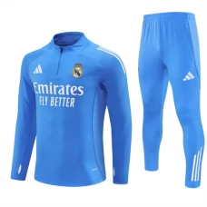 Real Madrid Trainingsanzug 2025-26 - 1-4 Zip Blau Real Madrid Trainingsanzug 2025-26 - 1-4 Zip Blau