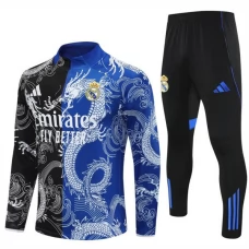 Real Madrid Trainingsanzug 2025-26 - 1-4 Zip Dragon Schwarz