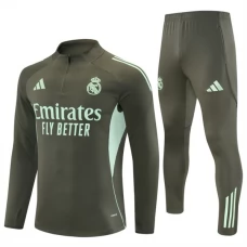 Real Madrid Trainingsanzug 2025-26 - 1-4 Zip Khaki