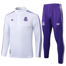 Real Madrid Trainingsanzug 2025-26 - 1-4 Zip Weiß Real Madrid Trainingsanzug 2025-26 - 1-4 Zip Weiß