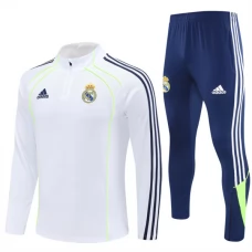 Real Madrid Trainingsanzug 2025-26 - 1-4 Zip Weiß Real Madrid Trainingsanzug 2025-26 - 1-4 Zip Weiß