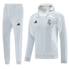 Real Madrid Trainingsanzug 2025-26 - Hoodie Grau