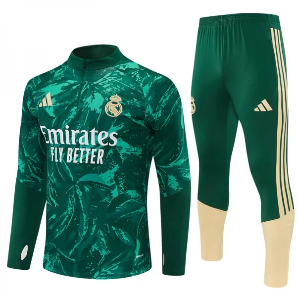 Real Madrid Trainingsanzug 2026-27 - 1-4 Zip Grün Real Madrid Trainingsanzug 2026-27 - 1-4 Zip Grün