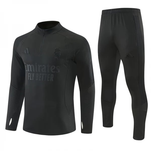 Real Madrid Trainingsanzug 2026-27 - 1-4 Zip Schwarz Real Madrid Trainingsanzug 2026-27 - 1-4 Zip Schwarz