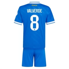Real Madrid Valverde 8 Ausweich Trikotsatz Kinder 2025-26
