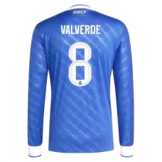 Real Madrid Valverde 8 Ausweichtrikot 2025-26 Langarm Real Madrid Valverde 8 Ausweichtrikot 2025-26 Langarm