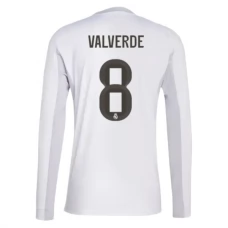 Real Madrid Valverde 8 Heimtrikot 2025-26 Langarm