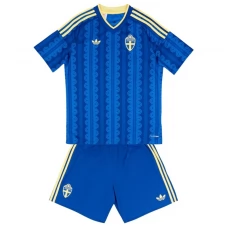 Schweden Auswärts Trikot Set Kinder WM 2026