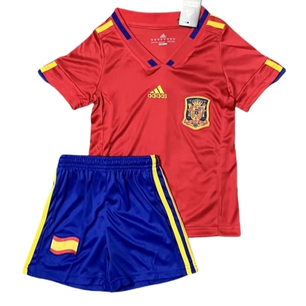 Spanien Retro Heim Trikot Set Kinder 2010 Spanien Retro Heim Trikot Set Kinder 2010