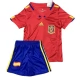 Spanien Retro Heim Trikot Set Kinder 2010 Spanien Retro Heim Trikot Set Kinder 2010