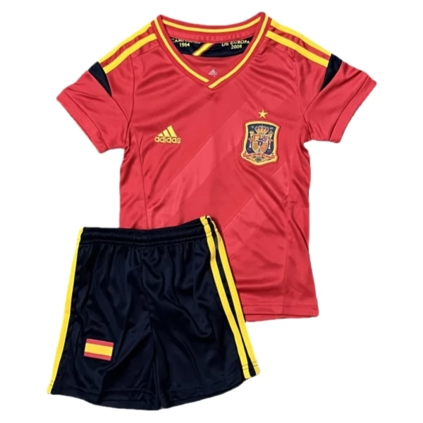 Spanien Retro Heim Trikot Set Kinder 2012 Spanien Retro Heim Trikot Set Kinder 2012
