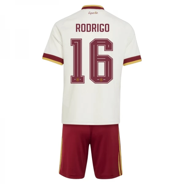 Spanien Rodrigo 16 Auswärts Trikot Set Kinder WM 2026 Spanien Rodrigo 16 Auswärts Trikot Set Kinder WM 2026