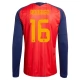 Spanien Rodrigo 16 Heimtrikot WM 2026 Langarm