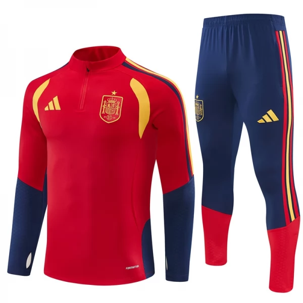 Spanien Trainingsanzug 2026-27 - 1-4 Zip Rot Spanien Trainingsanzug 2026-27 - 1-4 Zip Rot