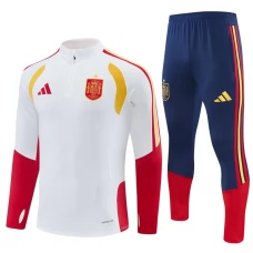 Spanien Trainingsanzug 2026-27 - 1-4 Zip Weiß Spanien Trainingsanzug 2026-27 - 1-4 Zip Weiß